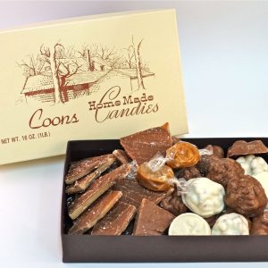 Assorted Gift Boxes of toffee and chocolate clusters from Coons Candy